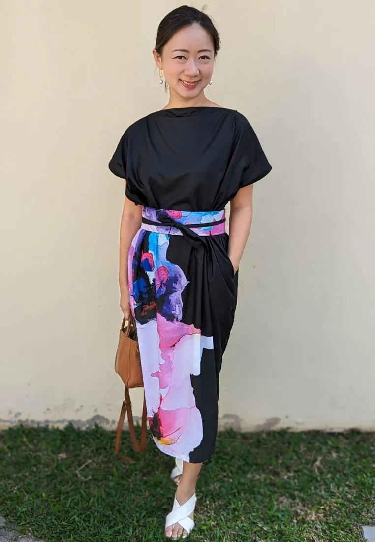 RIPPLE Midi Kimono Dress