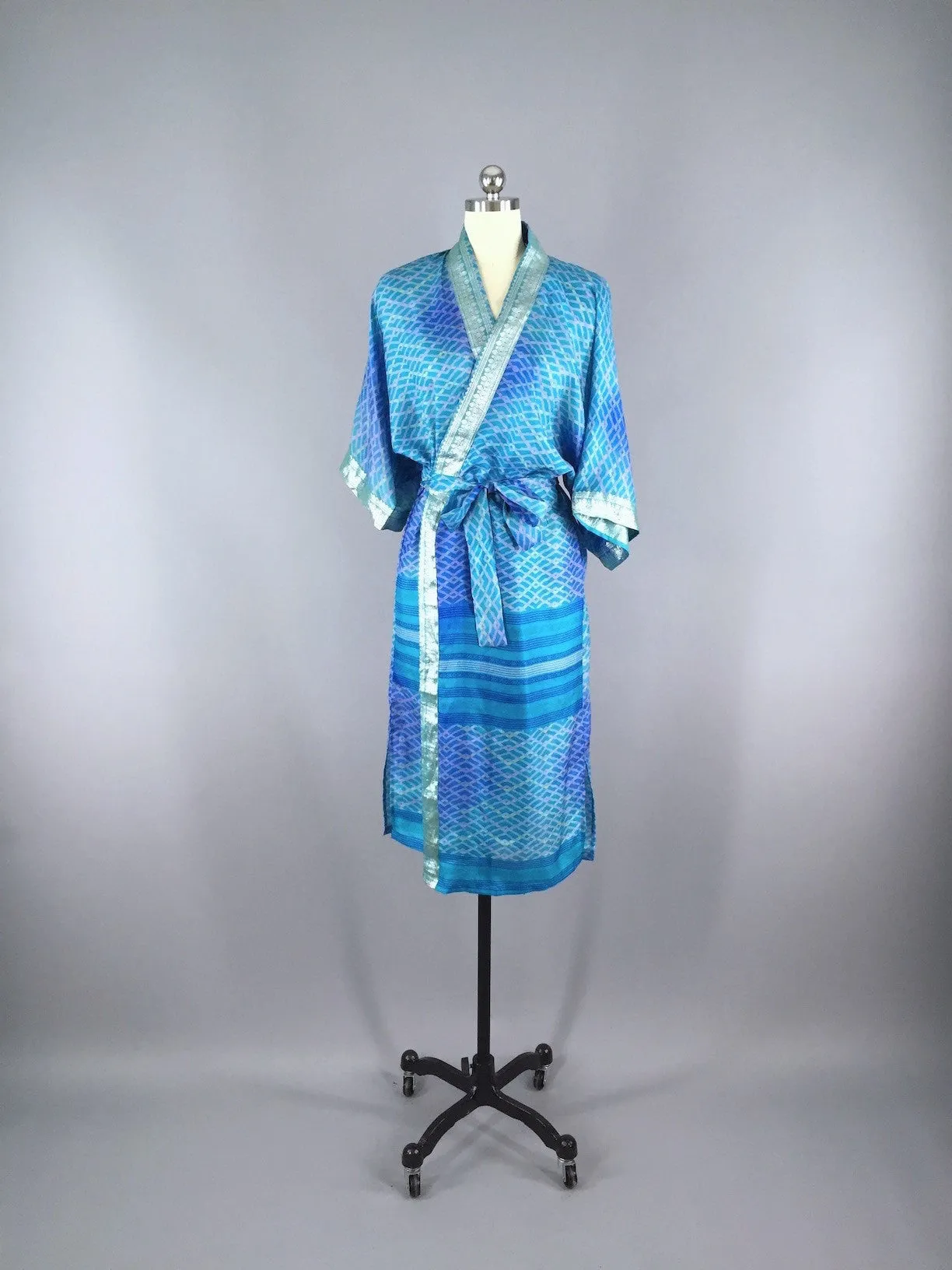 Sari Robe / Blue Waves