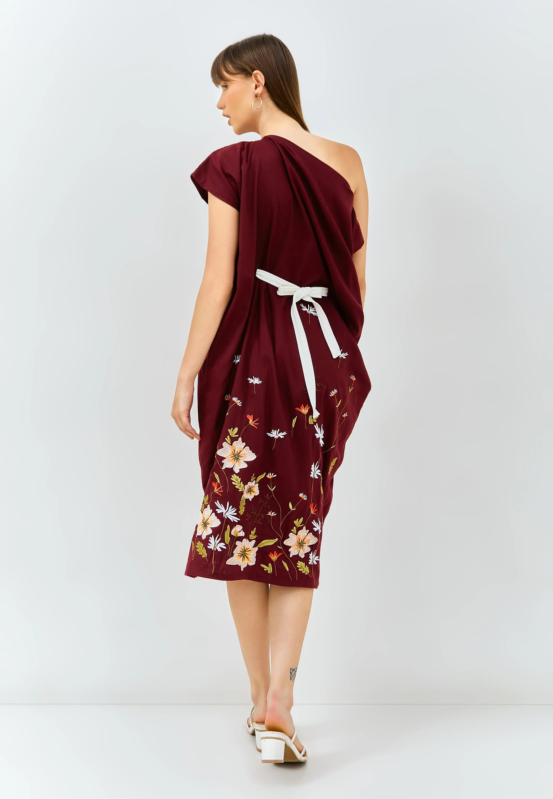 SECRET GARDEN Midi Kimono Dress