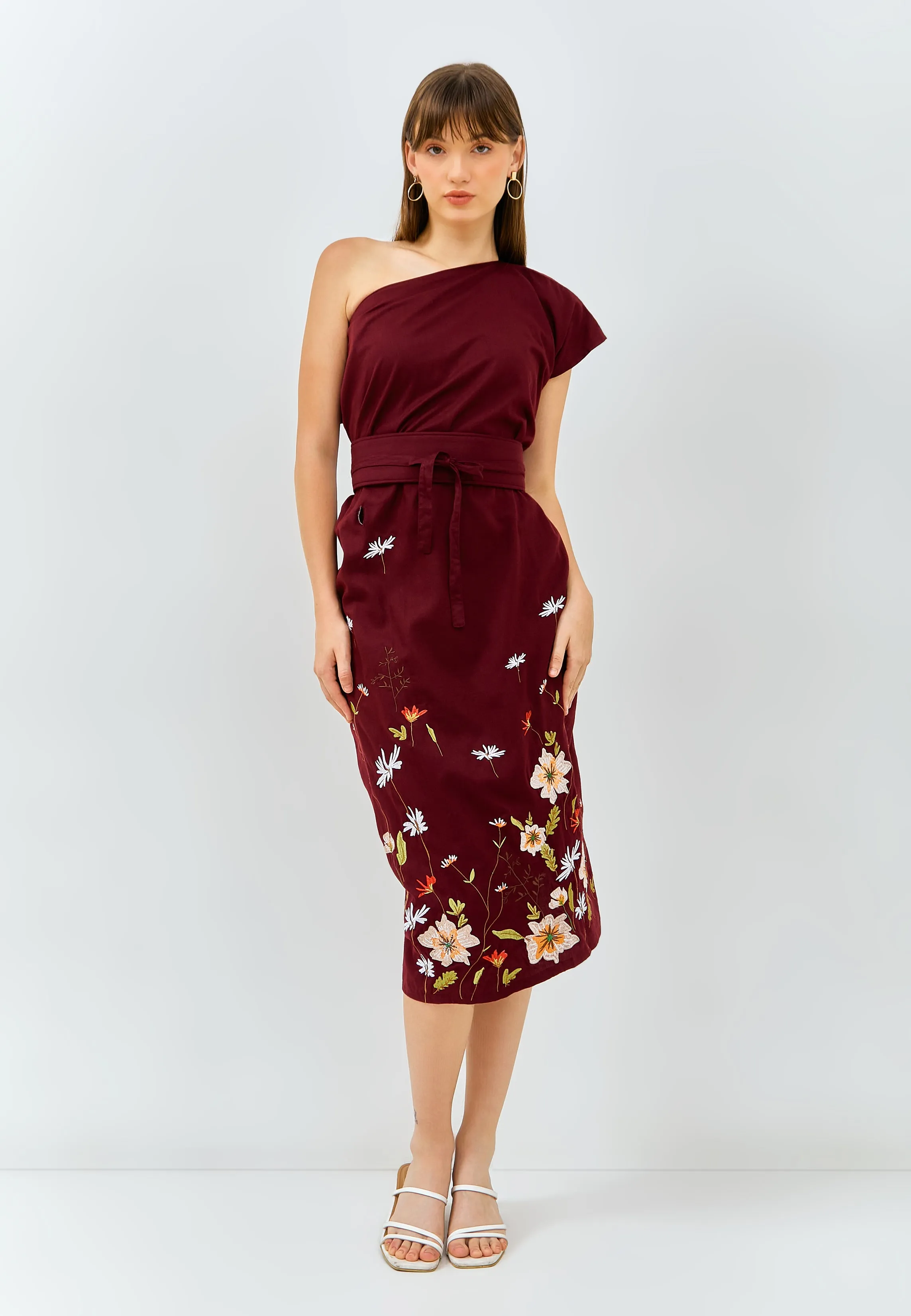 SECRET GARDEN Midi Kimono Dress