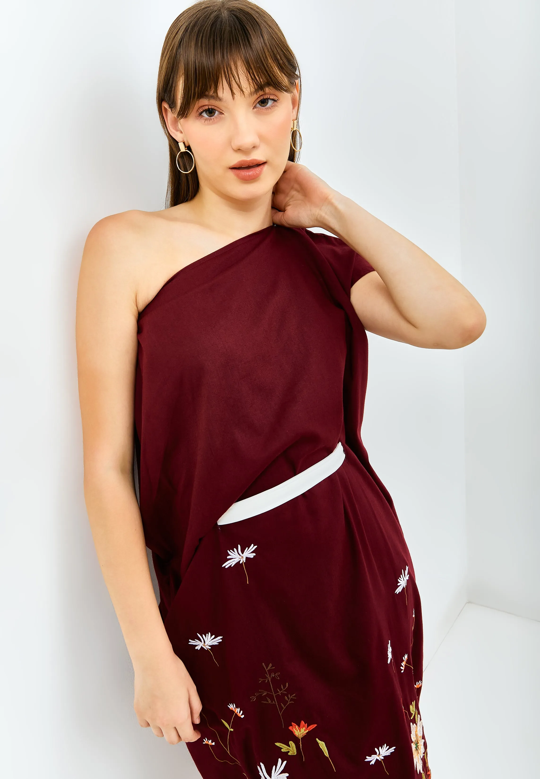 SECRET GARDEN Midi Kimono Dress