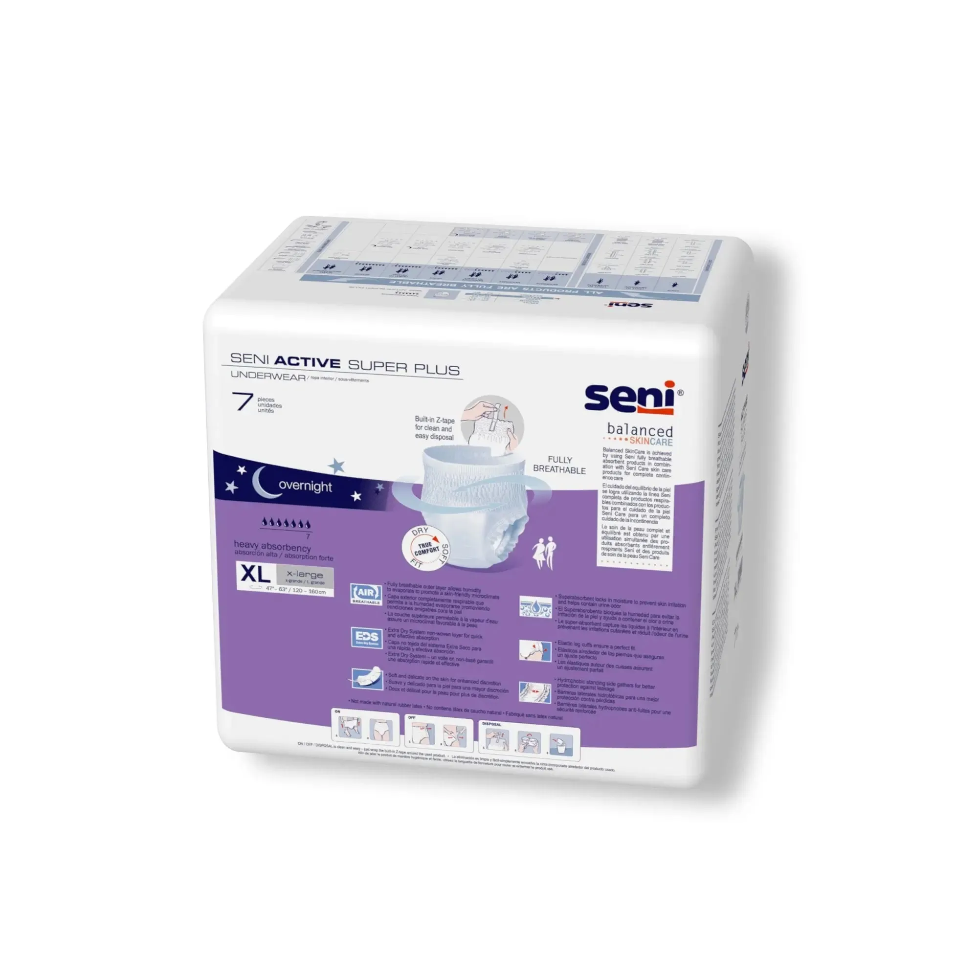 Seni® Active Super Plus Heavy Absorbent Underwear, Extra Large