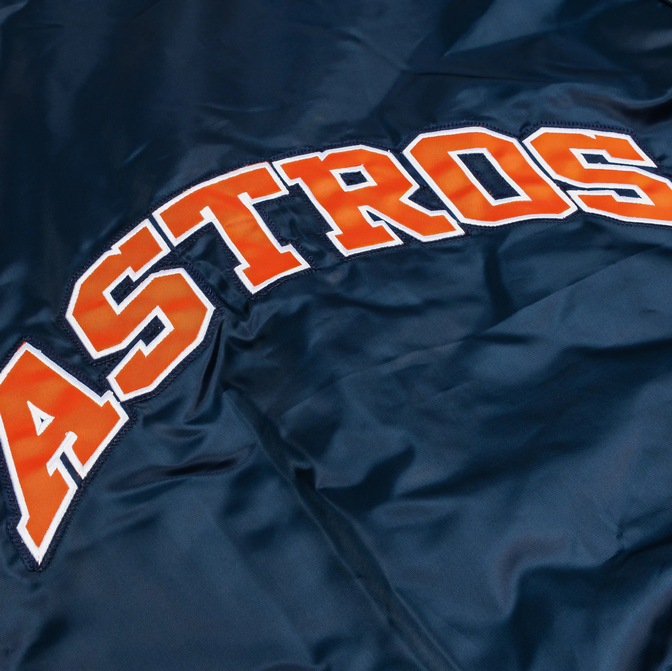 Shoe Palace Exclusive Houston Astros Varsity Mens Jacket (Navy/Orange)