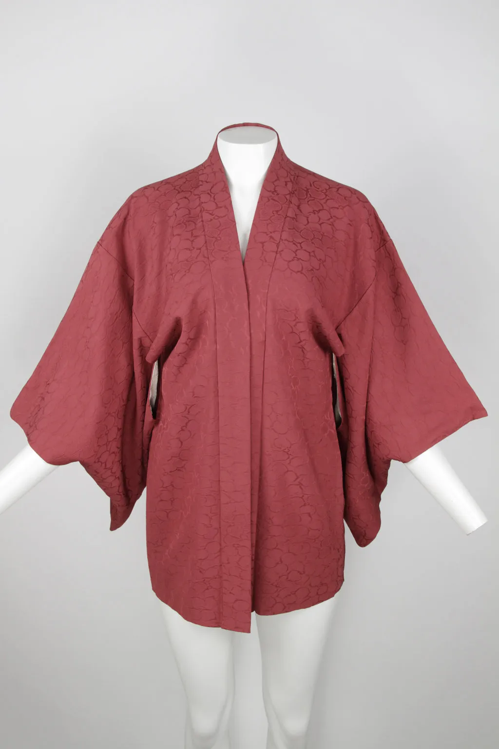 Short Kimono with abstract interlocking partial circles - S/M