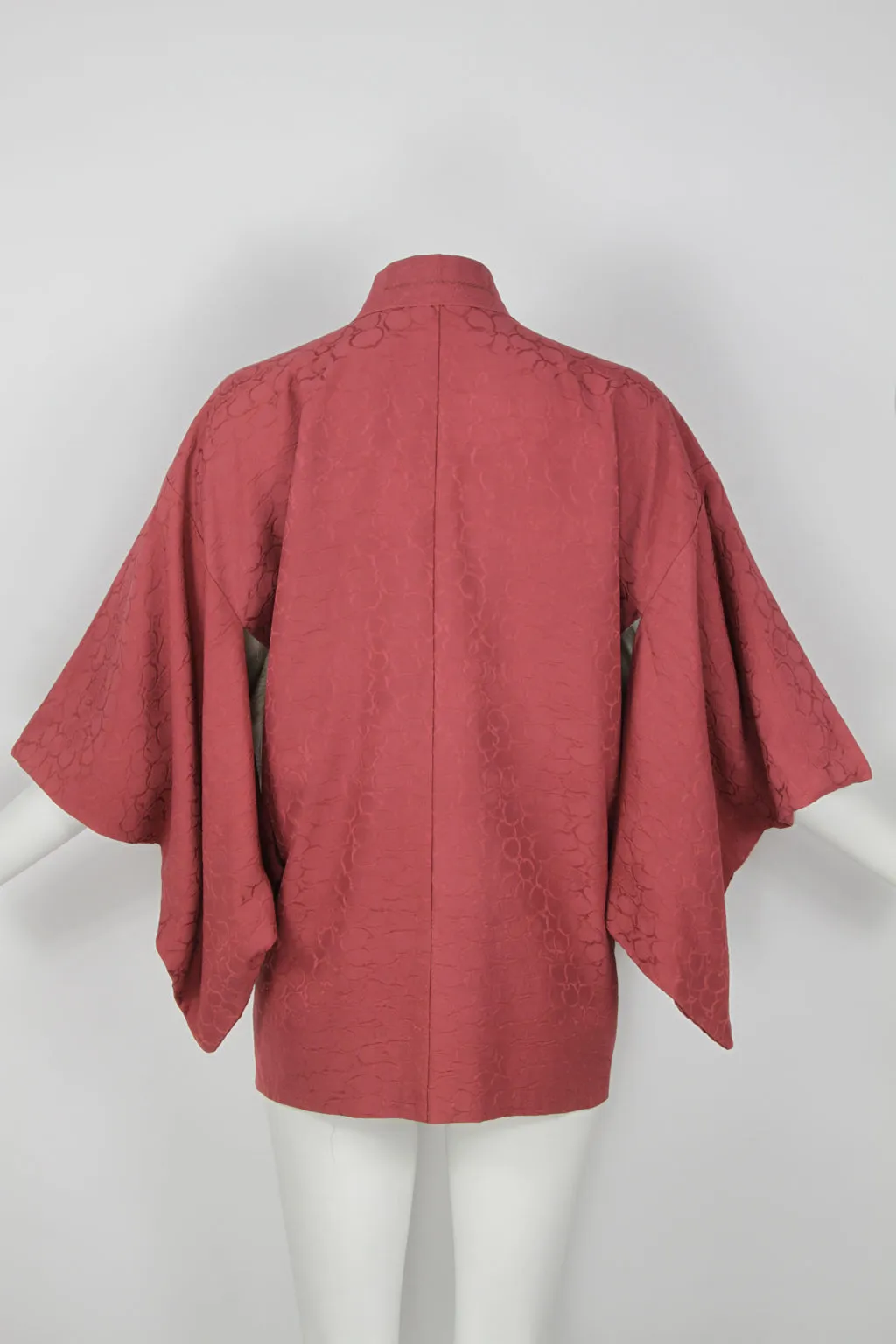 Short Kimono with abstract interlocking partial circles - S/M