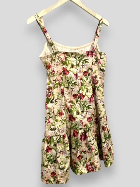 Short Slip Dress - Blooming Meadow Cotton Print