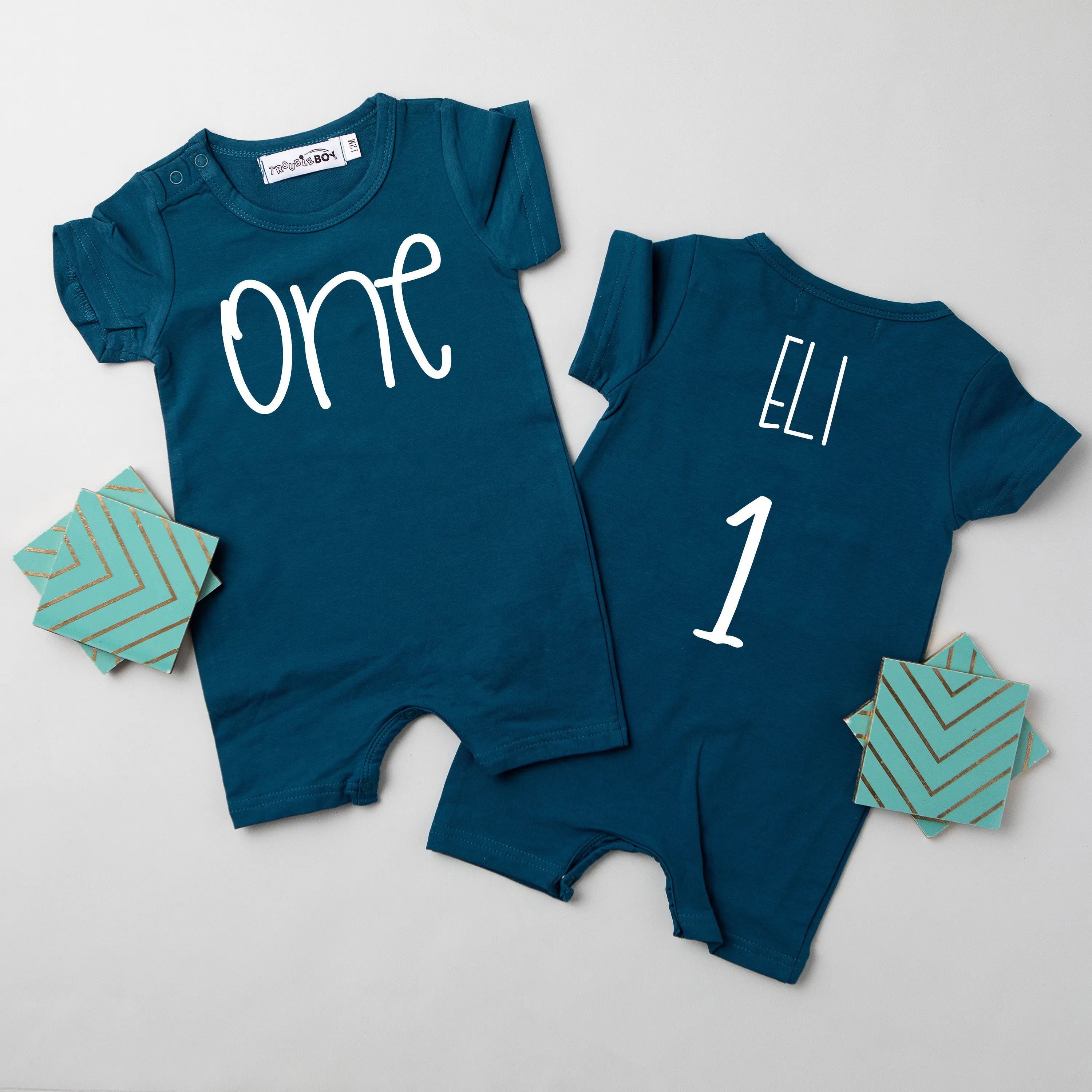 Shorts "One" Slim Fit 1st Birthday Romper