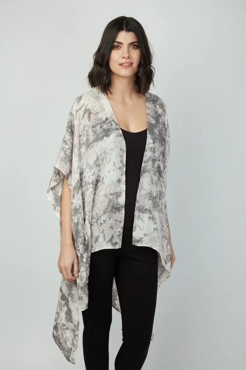 Signature Style Hi-Low Silk Kimono