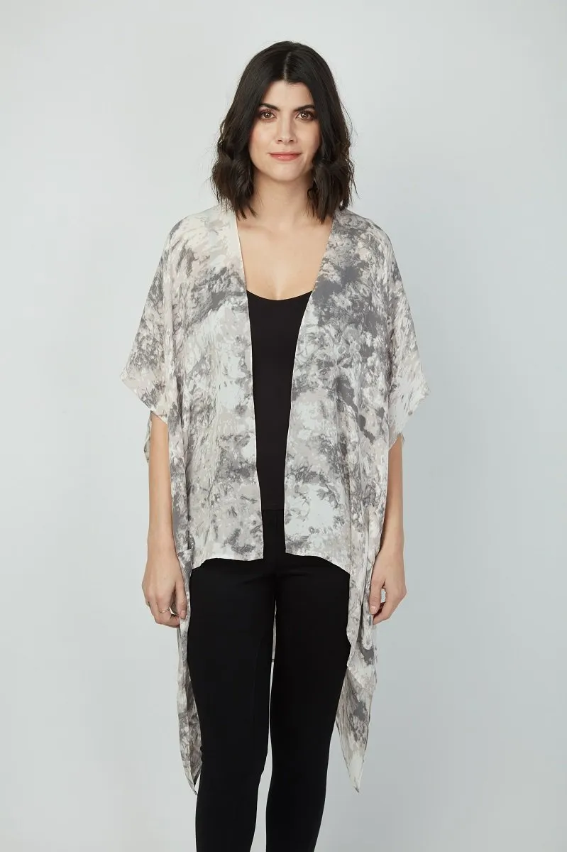 Signature Style Hi-Low Silk Kimono