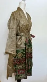 Silk Kimono Duster:  Quiet Elegancce (Olive)