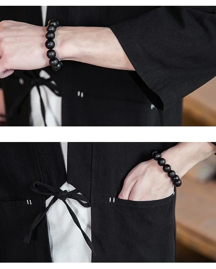 Solid Japanese-Style Kimono