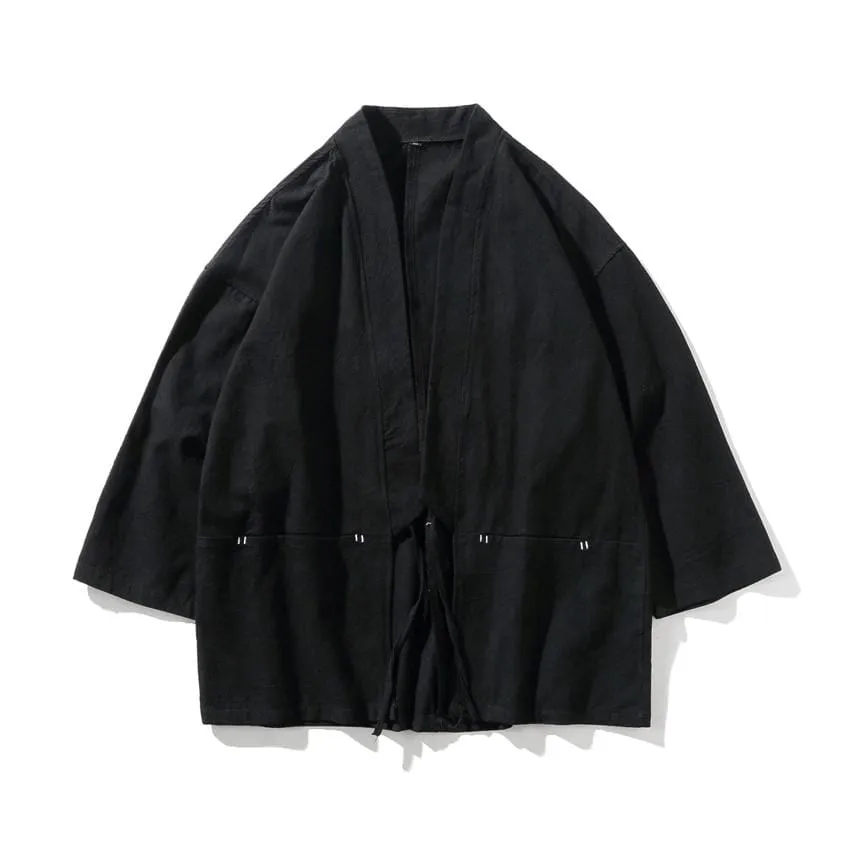 Solid Japanese-Style Kimono