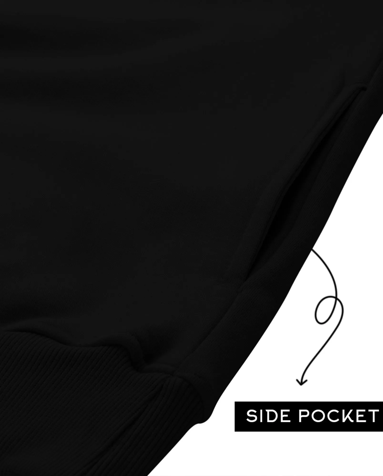 Star Printed Hooded Black Jacket