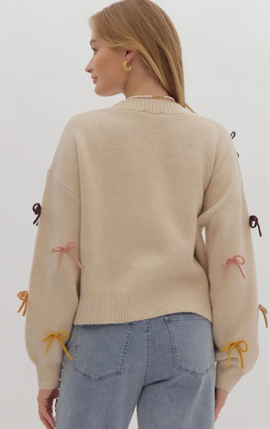 Stassi Bow Cardigan FINAL SALE