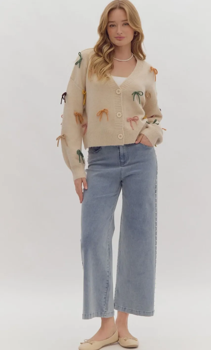Stassi Bow Cardigan FINAL SALE