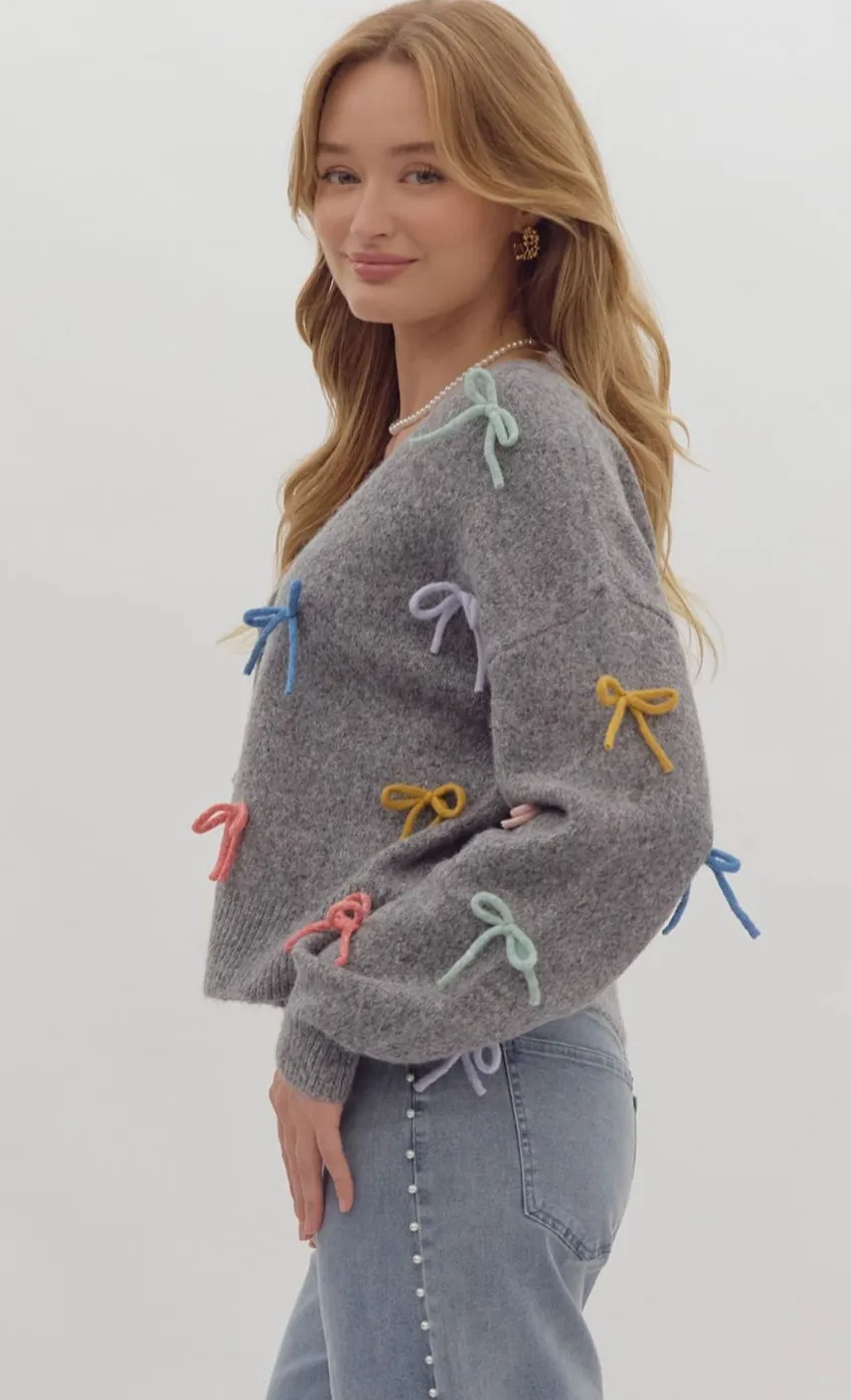 Stassi Bow Cardigan FINAL SALE