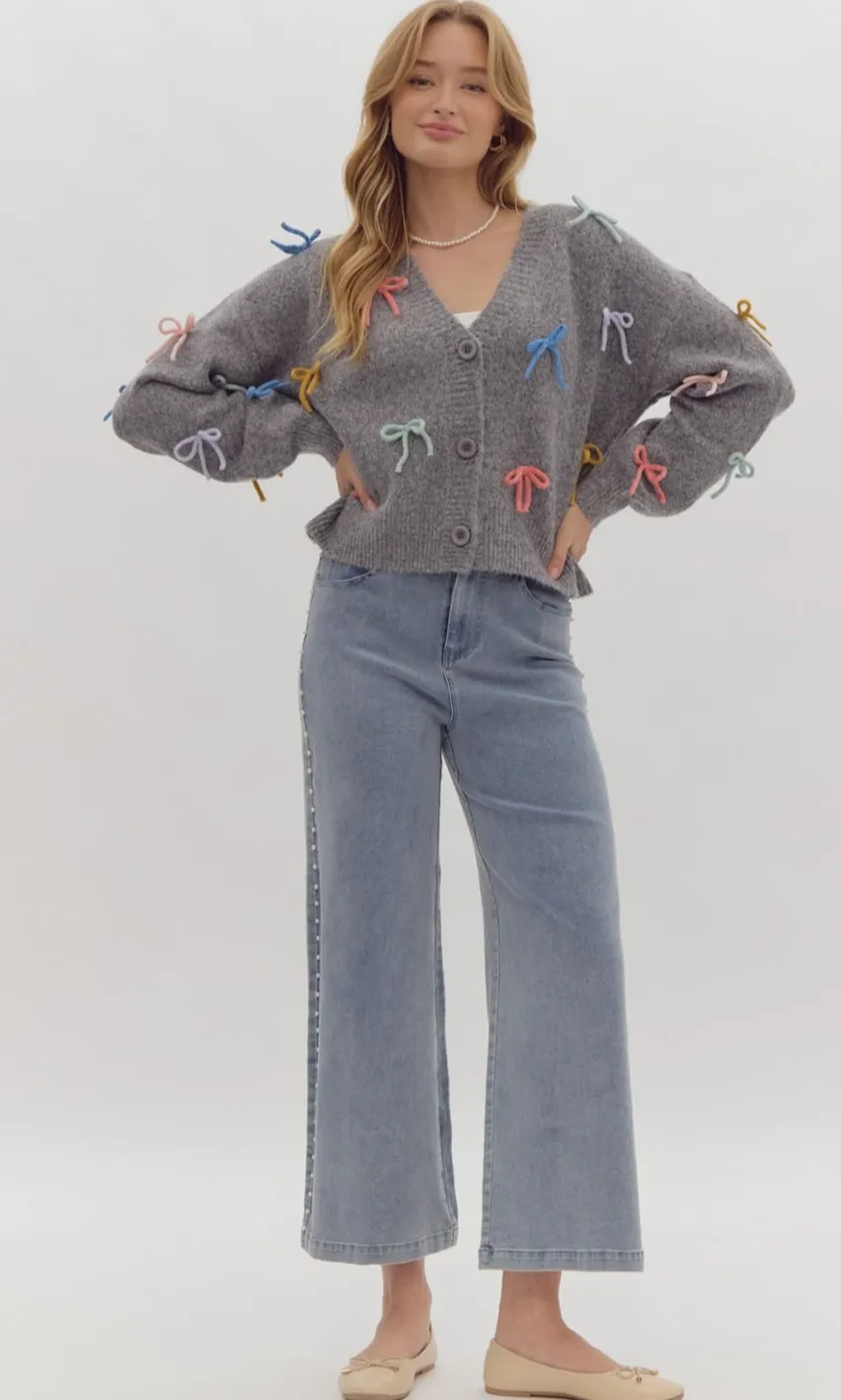 Stassi Bow Cardigan FINAL SALE