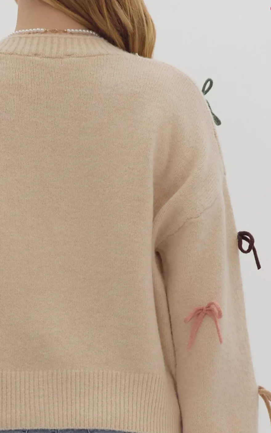 Stassi Bow Cardigan FINAL SALE