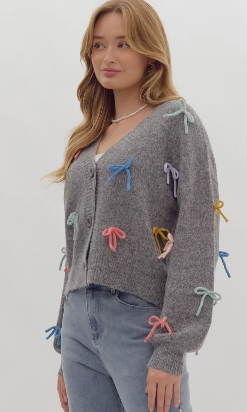 Stassi Bow Cardigan FINAL SALE