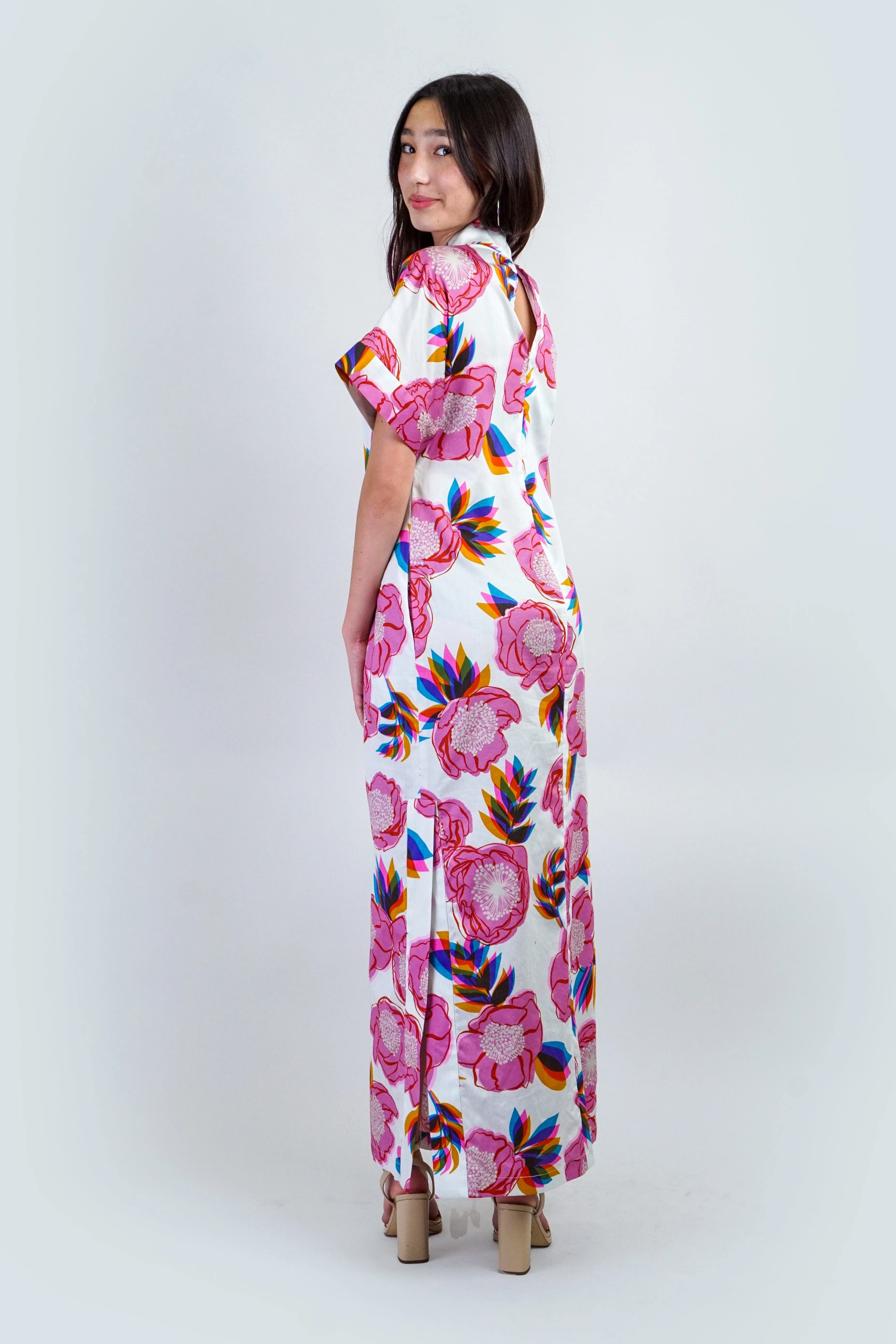 Summer Garden Kimono Kiko Maxi Dress