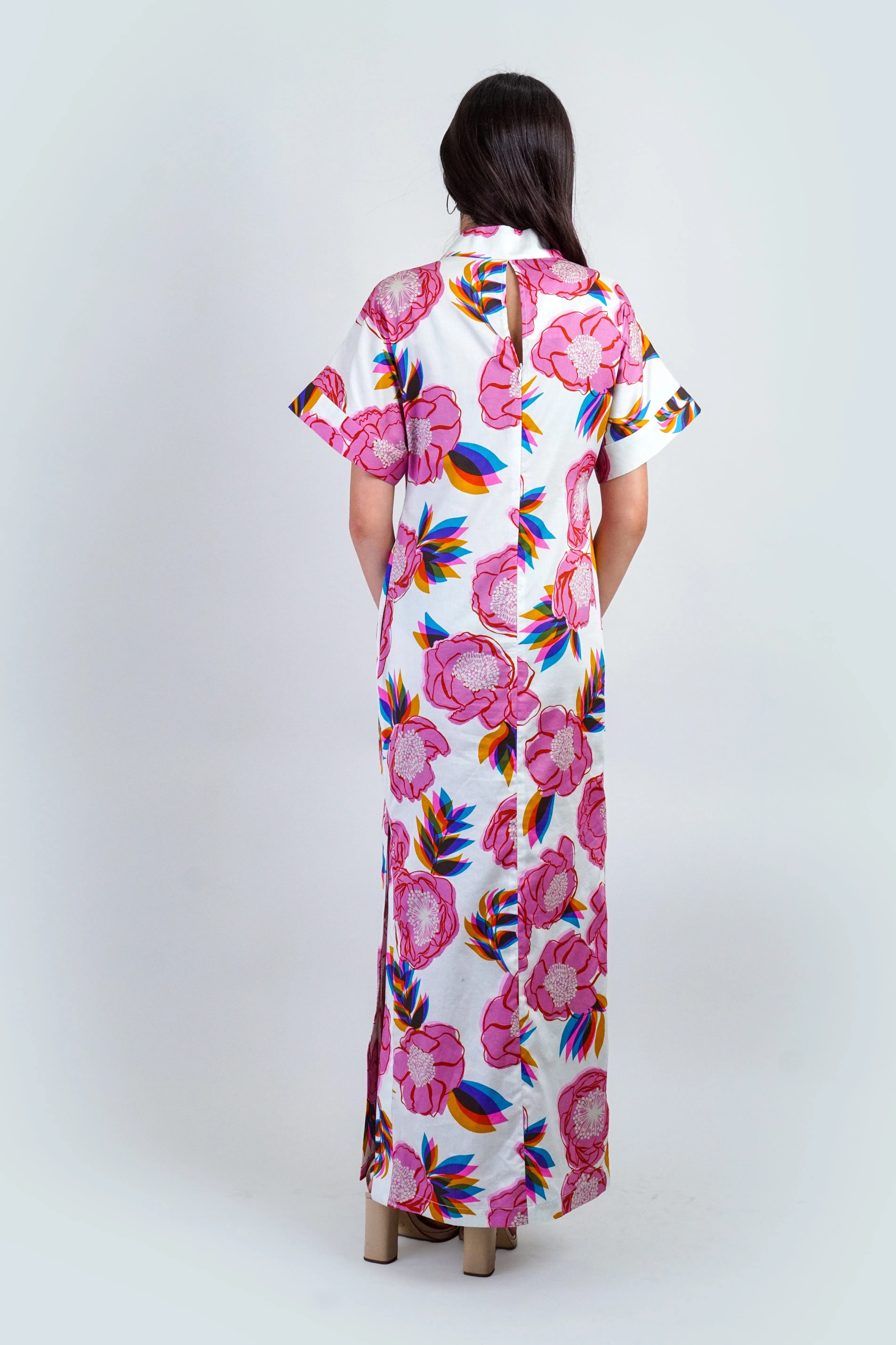 Summer Garden Kimono Kiko Maxi Dress