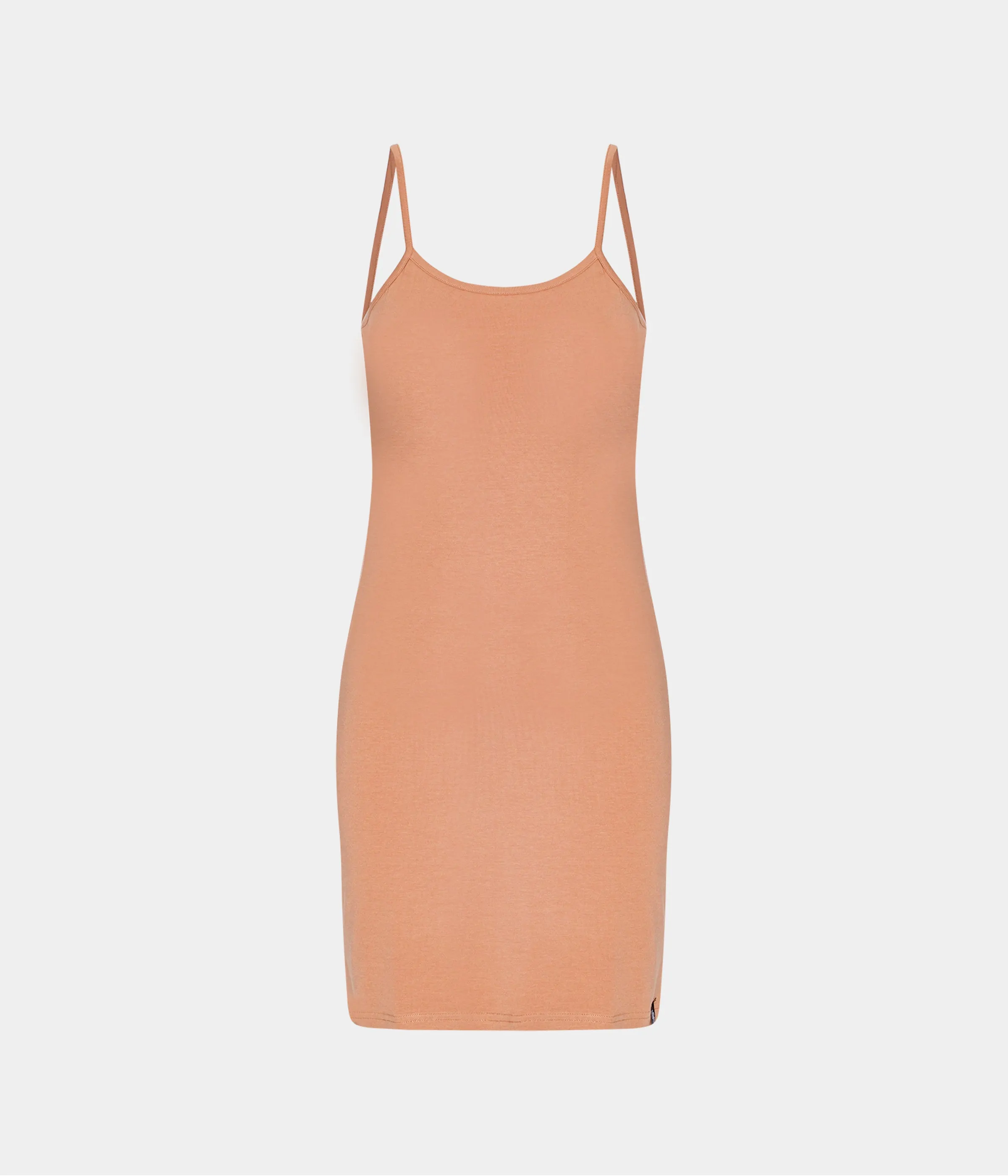 Tan bamboo slip dress