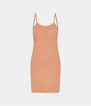 Tan bamboo slip dress