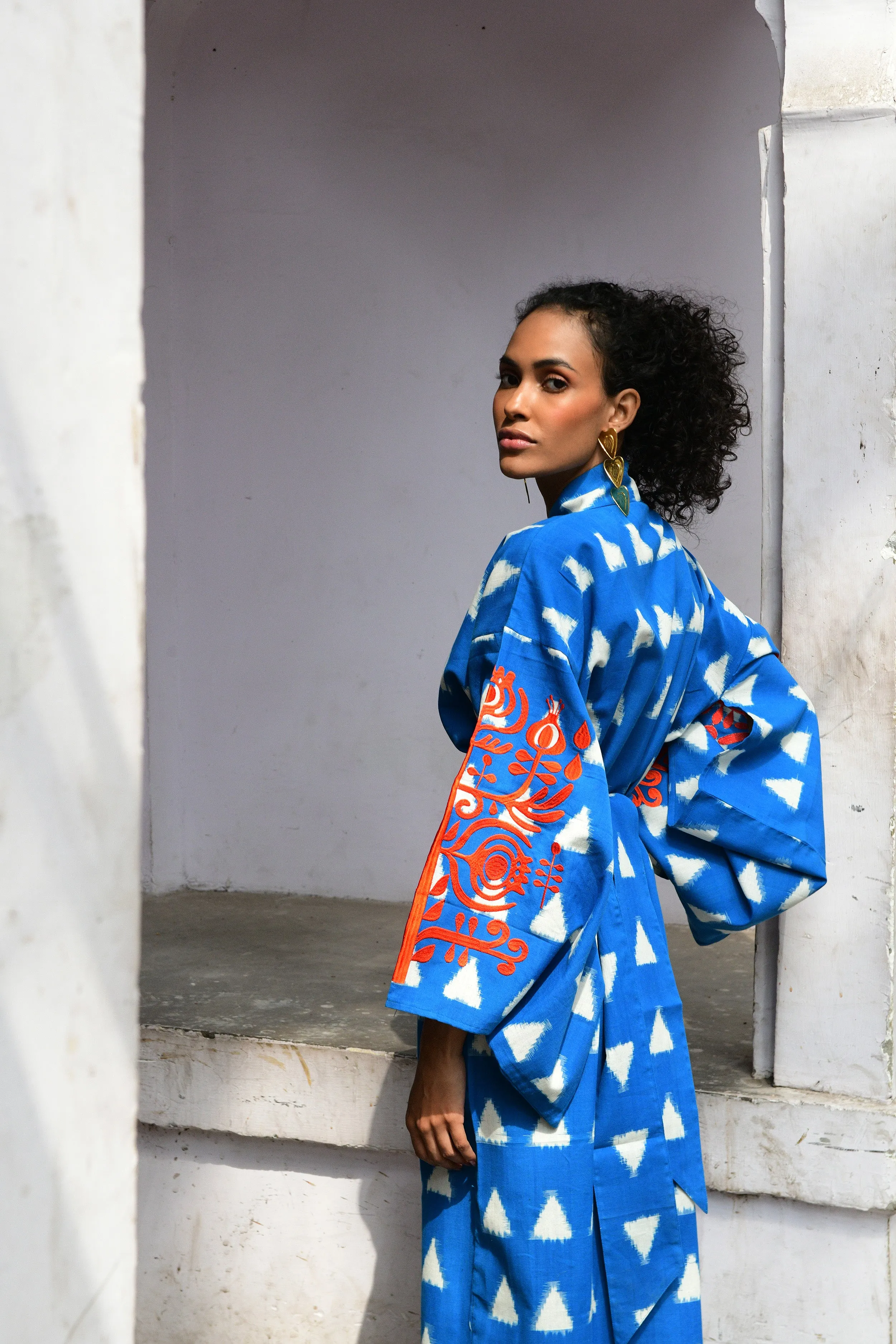 Tangerine Savannah Kimono
