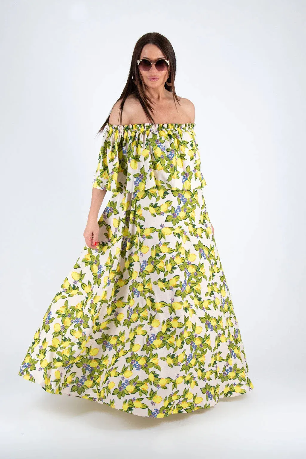 TARA Linen Off Shoulders Dress