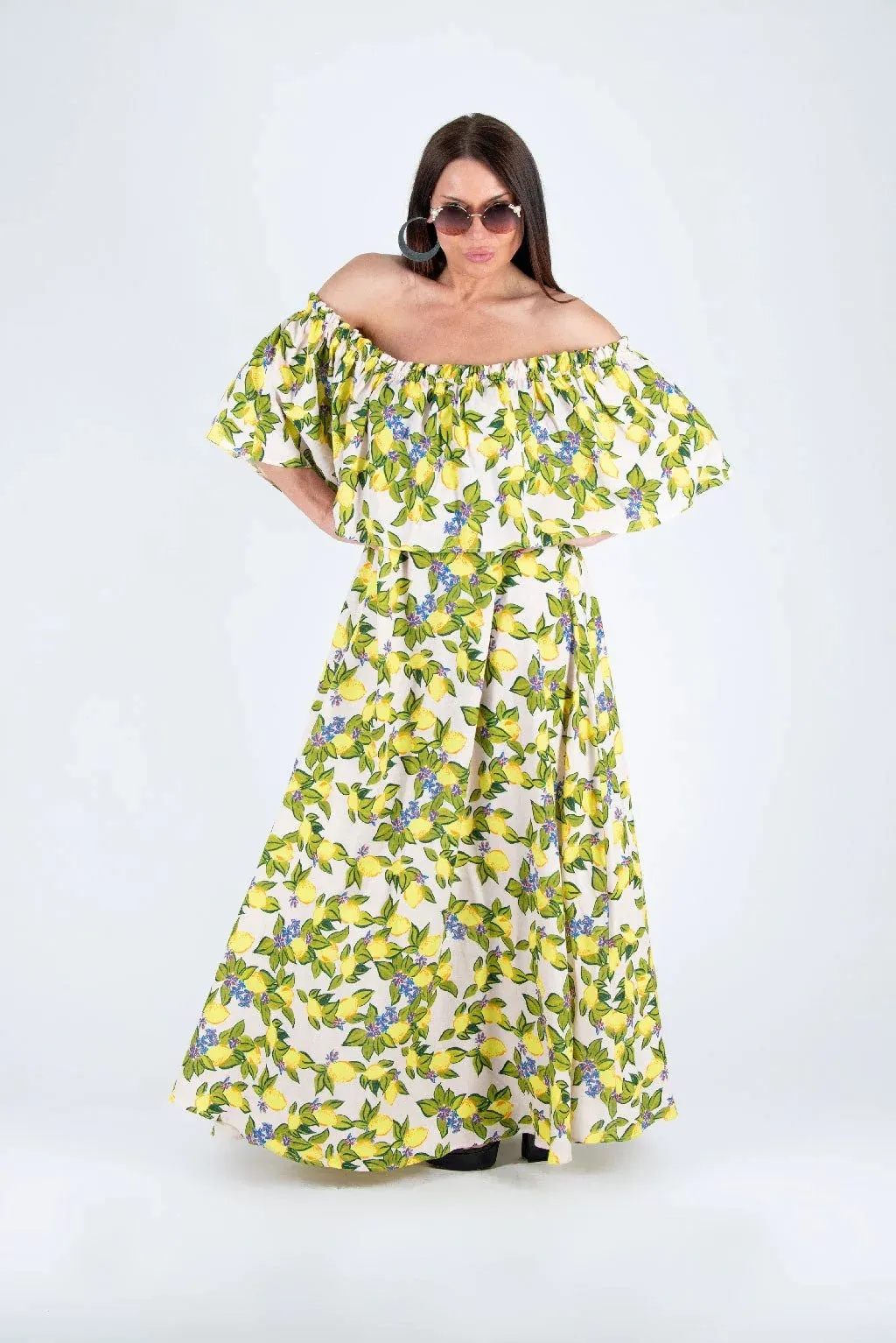 TARA Linen Off Shoulders Dress