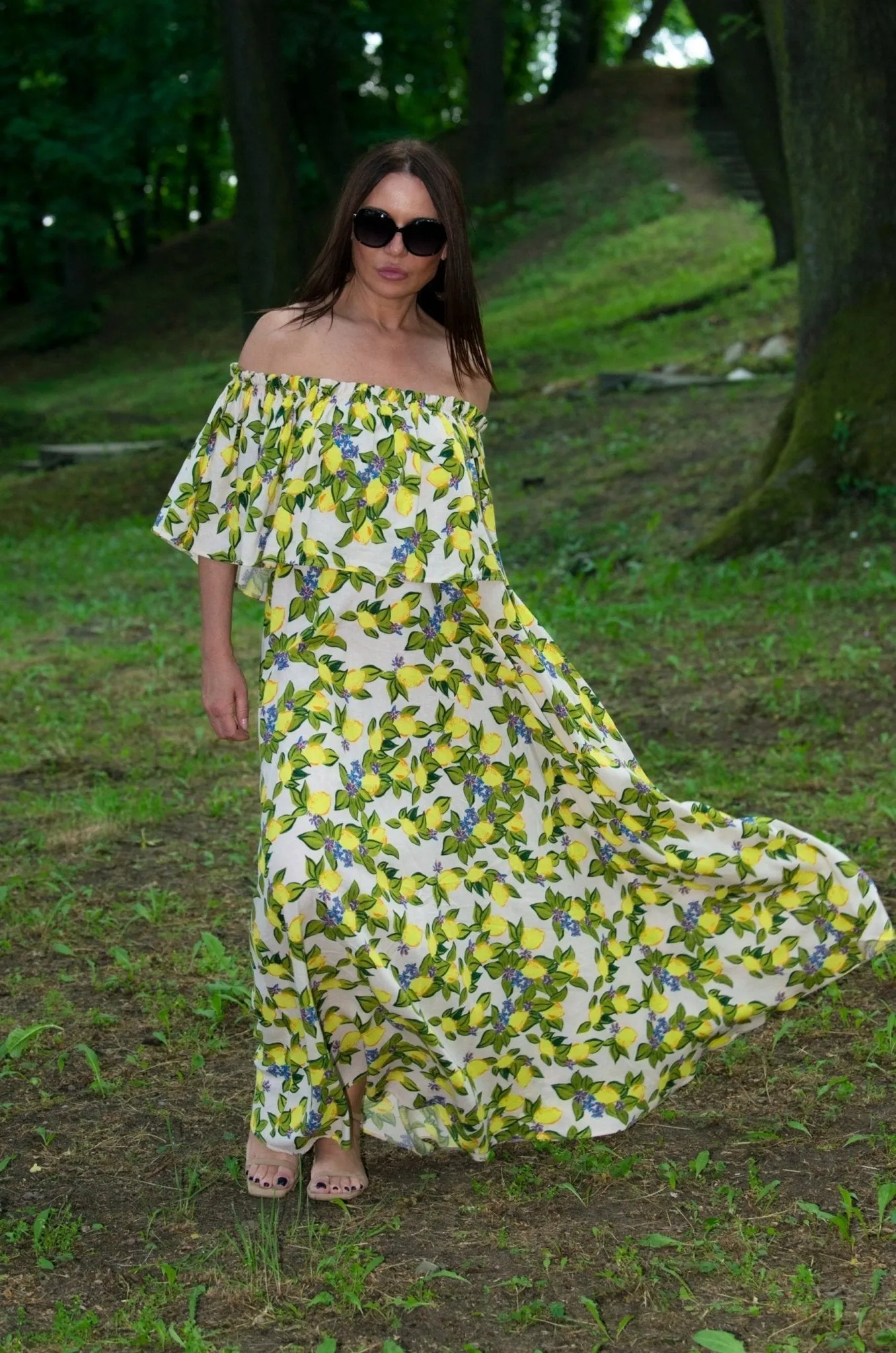 TARA Linen Off Shoulders Dress