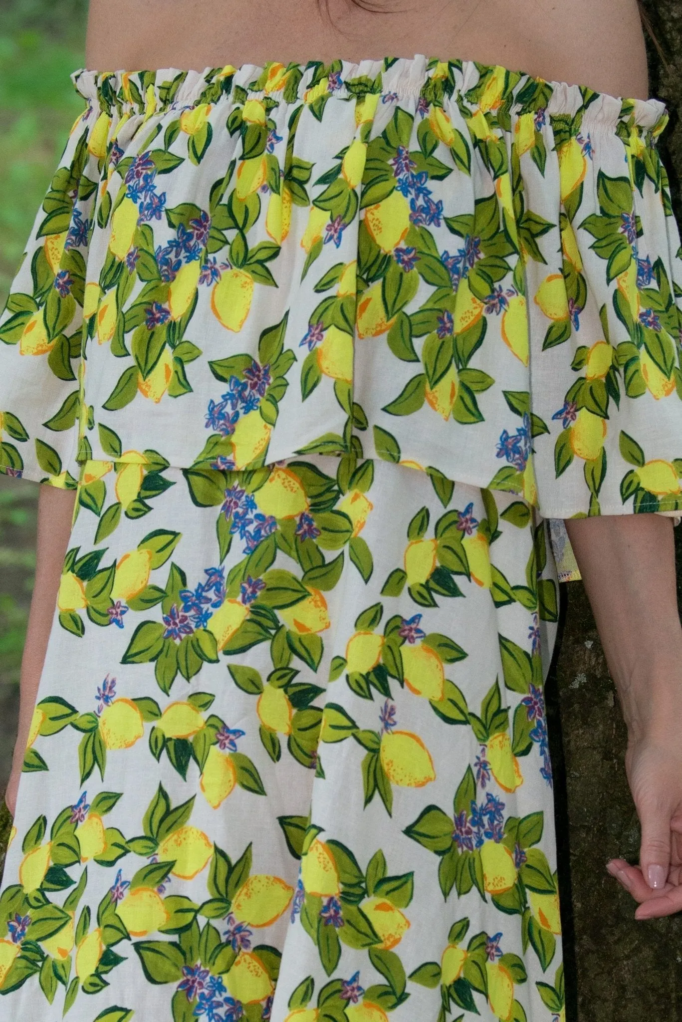 TARA Linen Off Shoulders Dress
