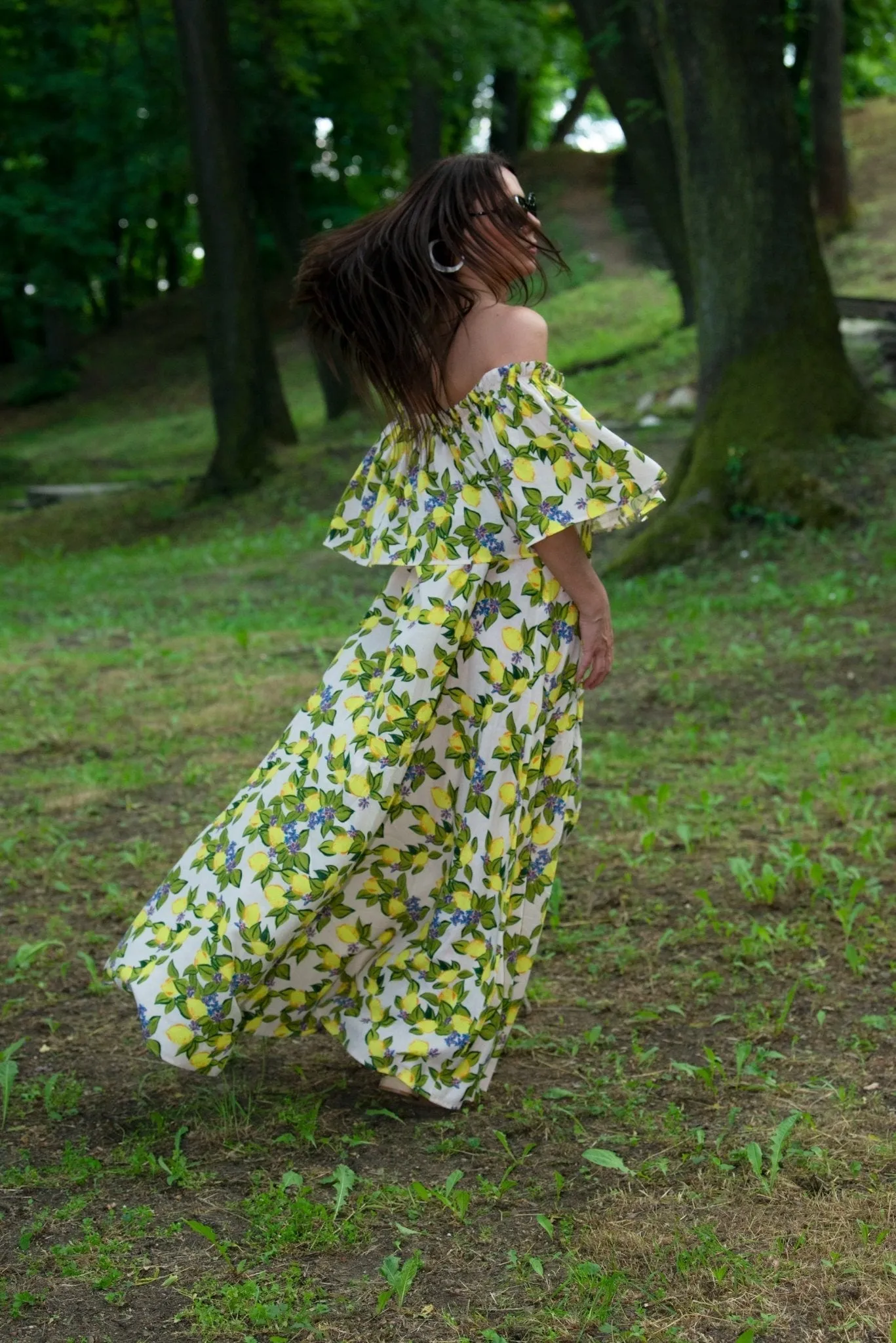 TARA Linen Off Shoulders Dress