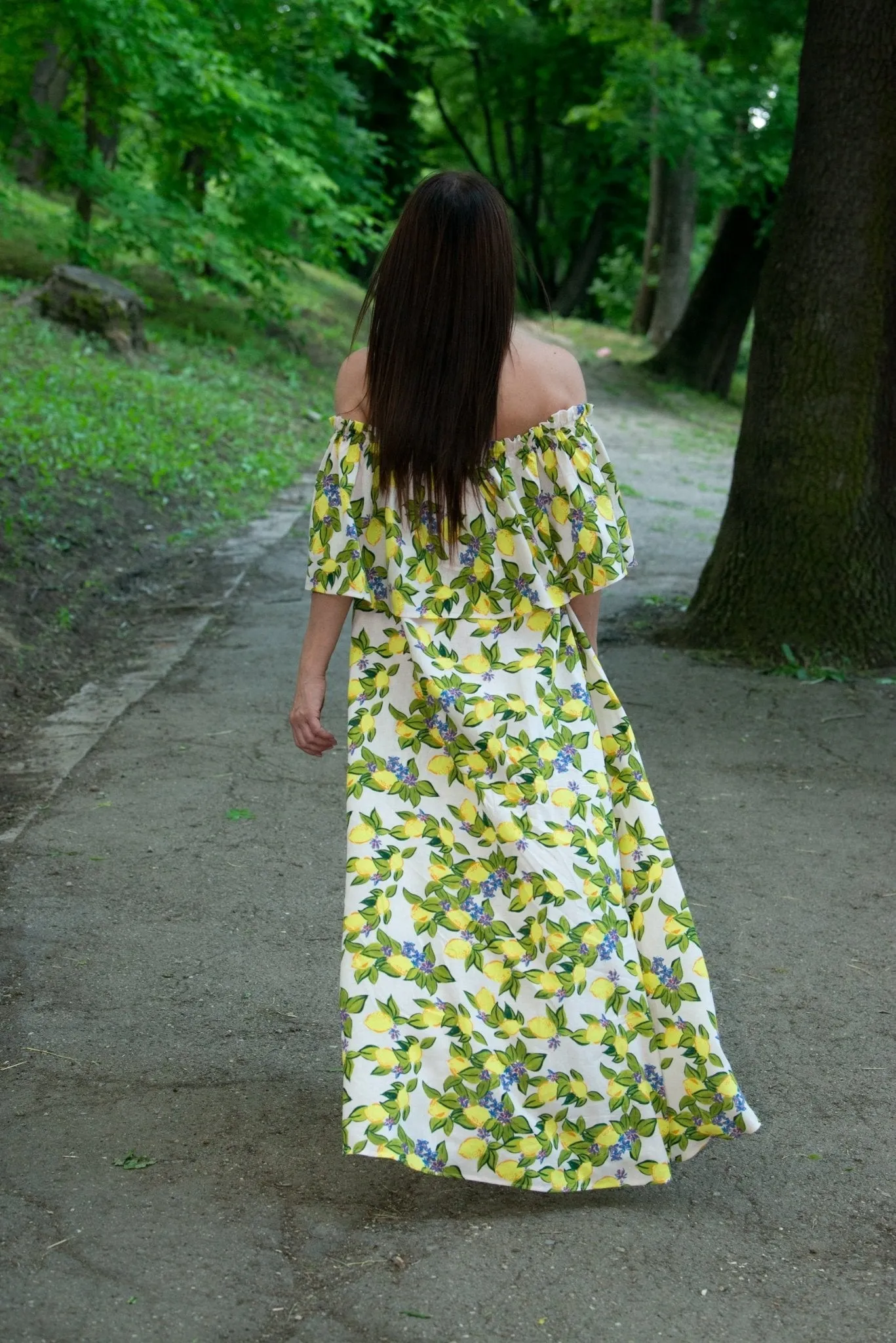 TARA Linen Off Shoulders Dress