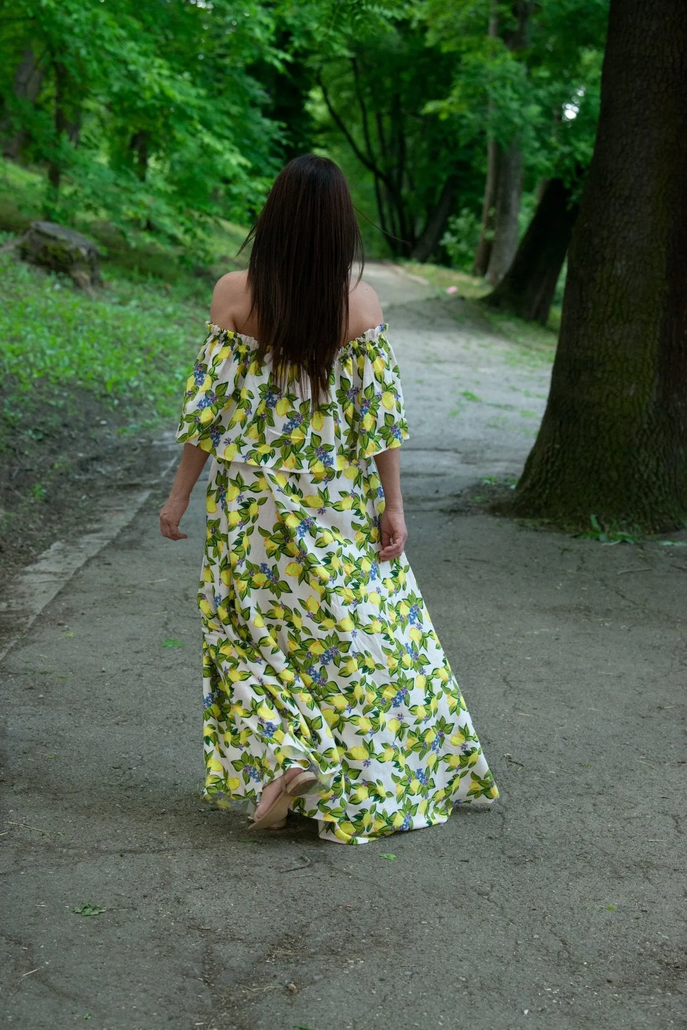 TARA Linen Off Shoulders Dress