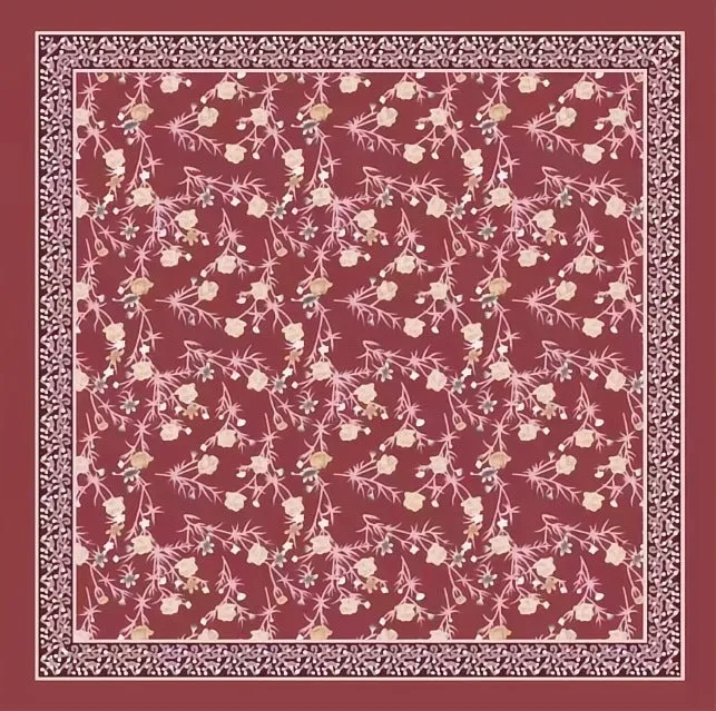 TE36-067  110*110  Tencel cotton pattern square scarf