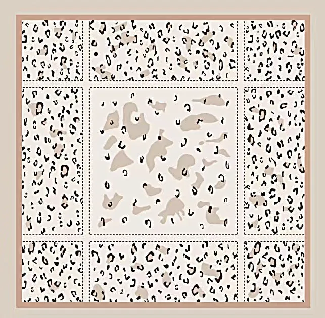 TE36-067  110*110  Tencel cotton pattern square scarf