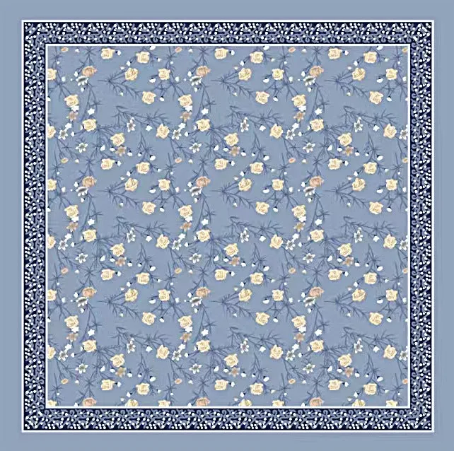 TE36-067  110*110  Tencel cotton pattern square scarf