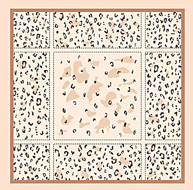 TE36-067  110*110  Tencel cotton pattern square scarf