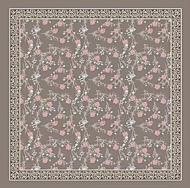 TE36-067  110*110  Tencel cotton pattern square scarf