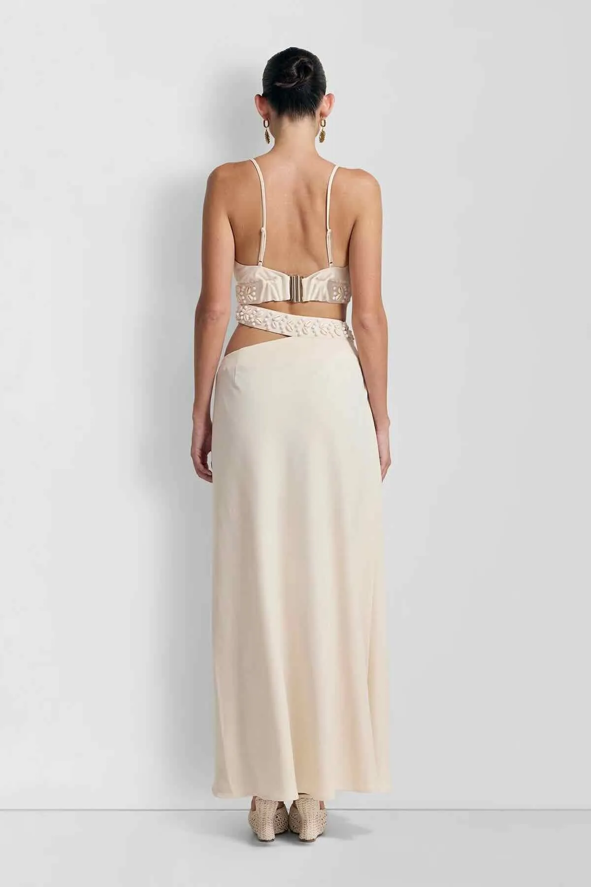 The Wolf Gang La Playa Maxi Dress - Ivory
