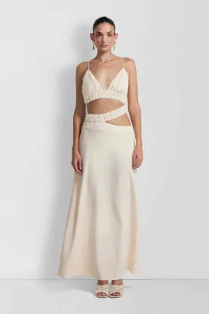 The Wolf Gang La Playa Maxi Dress - Ivory