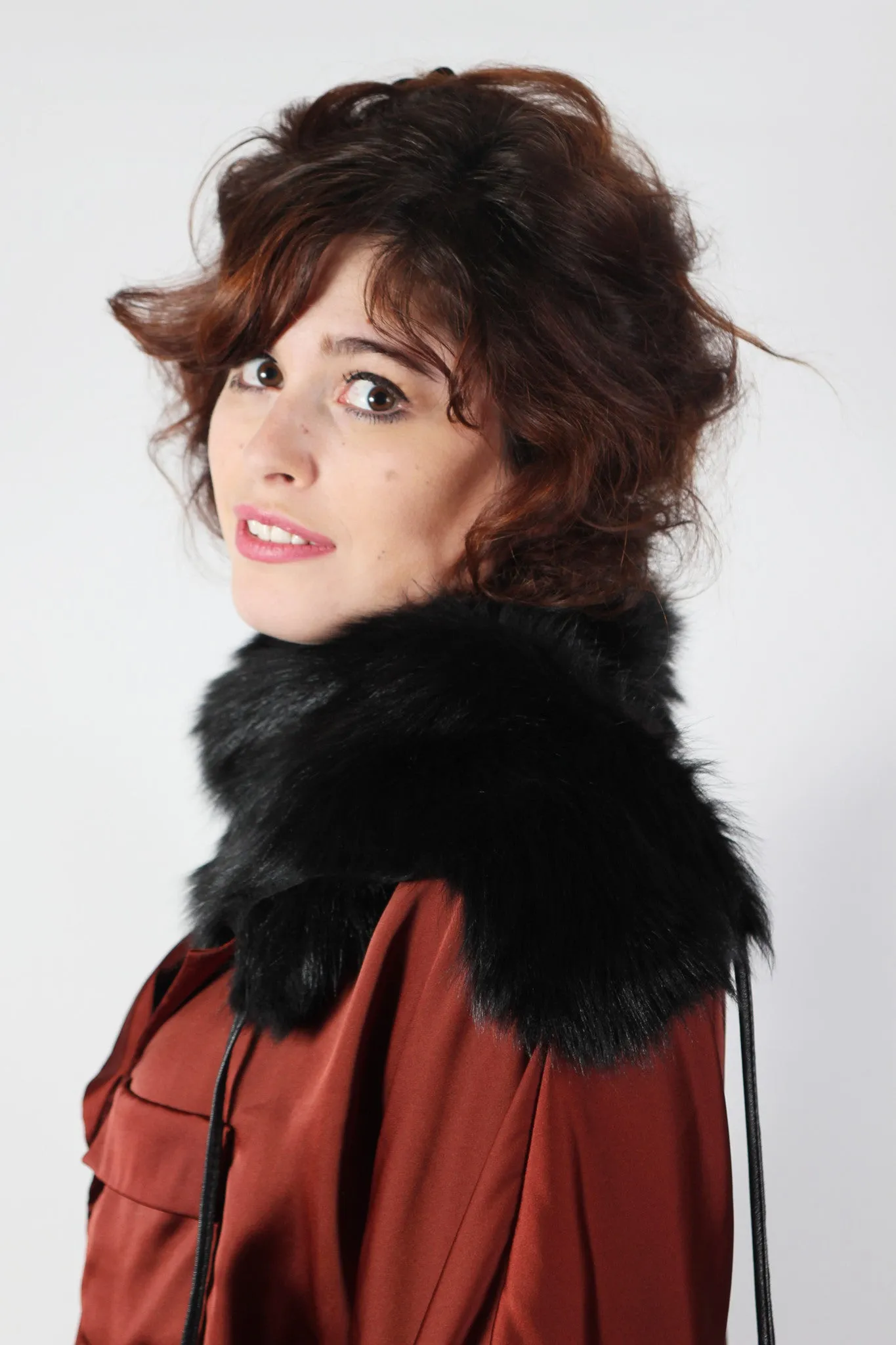 Tiz Long Sheepskin Scarf