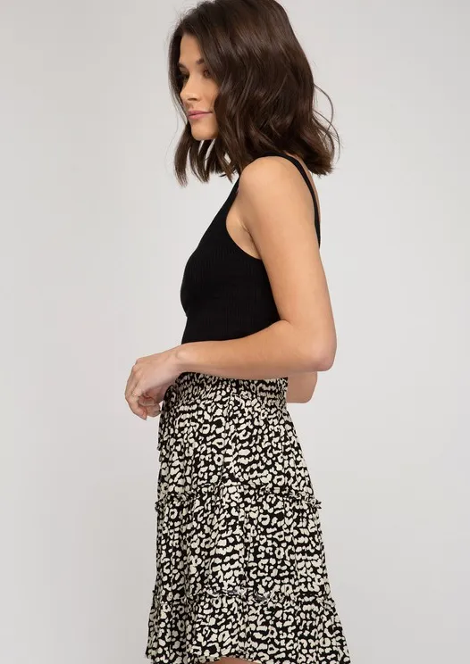 Triple Layered Flounce Skirt
