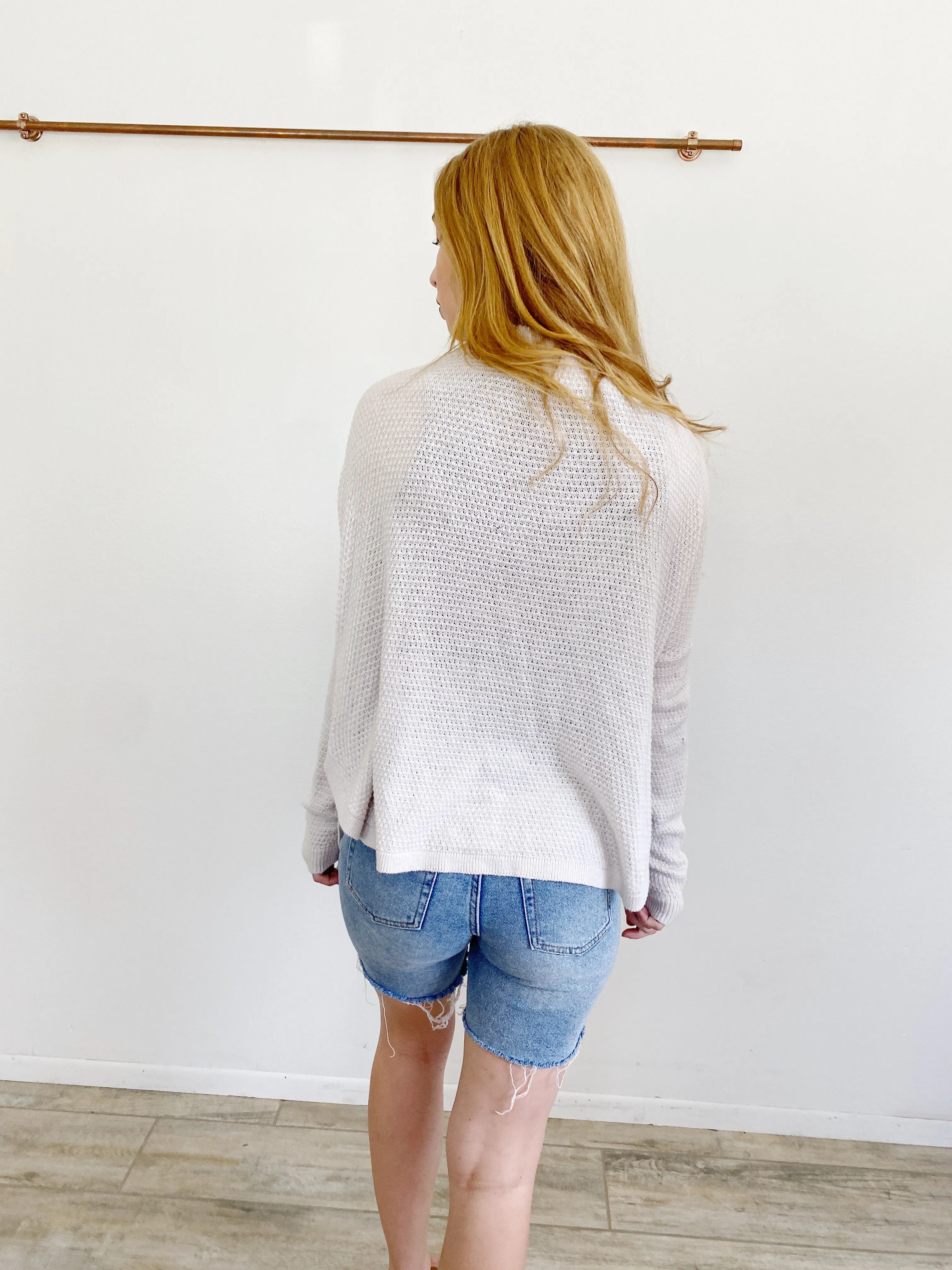 Universal Threads Knit Cream Cardigan Sweater Large