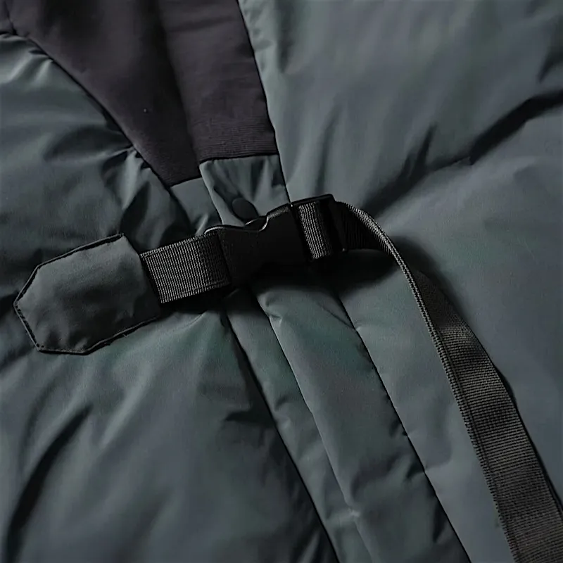 Utilitarian kimono padded jacket