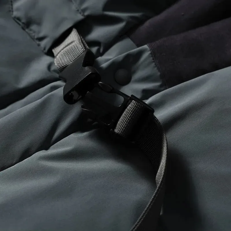 Utilitarian kimono padded jacket