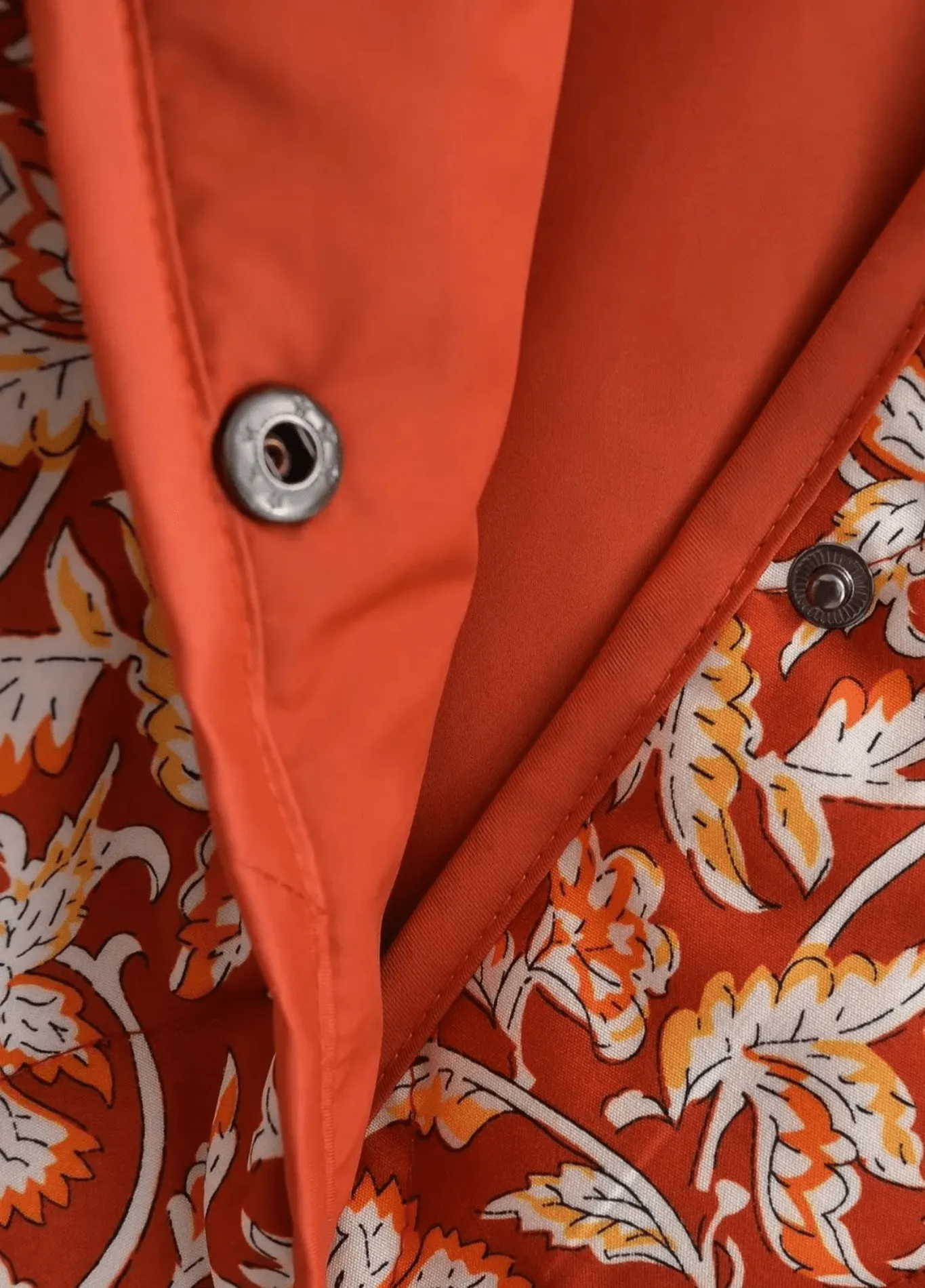Veste kimono matelassée | Floral Terracotta
