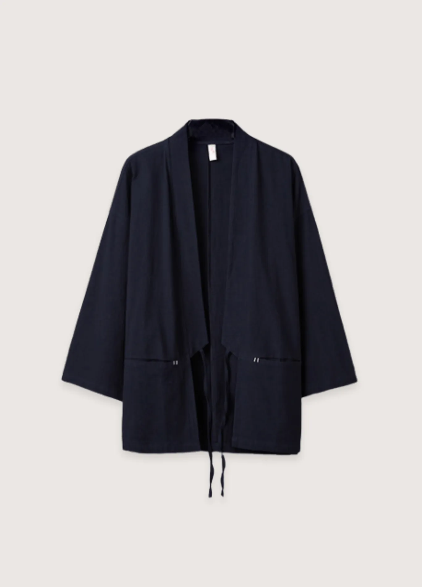 Veste kimono noir | Cardigan Minimaliste
