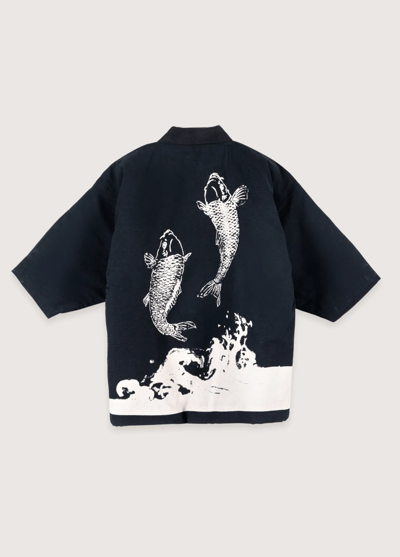 Veste kimono noir | Carpe Koï Nipponne